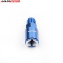 US SHIP ! ADLERSPEED 2PCS -6AN to 5/16" Female Quick Connect Fuel Line Rail Fitting Adapter Blue