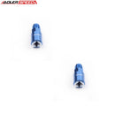US SHIP ! ADLERSPEED 2PCS -6AN to 5/16" Female Quick Connect Fuel Line Rail Fitting Adapter Blue