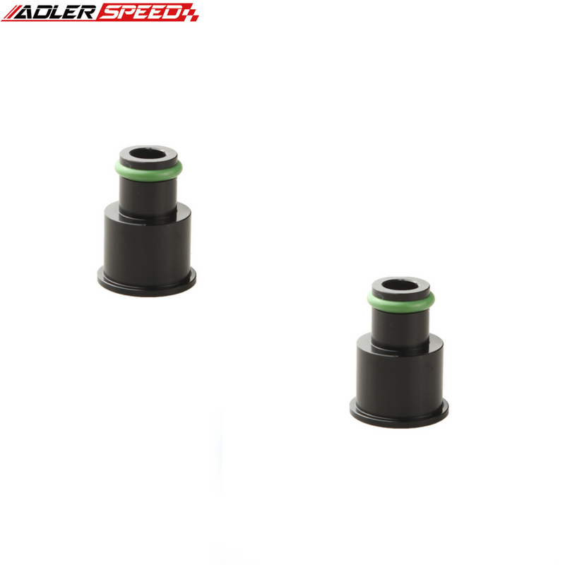 US SHIP ! 2PCS 1/2" inch Top Hat Adapter Extender w/14.61mm O-Ring Fuel Injector Extension