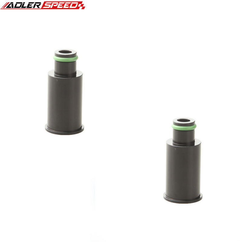 US SHIP 2PCS 1" Top Hat Adapter Extender w/11.85mm O-Ring Fuel Injector Extender
