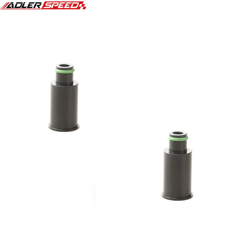 US SHIP ! ADLERSPEED 2PCS 1" inch Fuel Injector Top Hat Adapter Extender w/14.76mm O-Ring