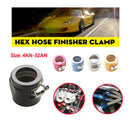 US SHIP ! HEX Finisher AN4 AN5 AN6 AN7 8 10 12 16 20 Fuel Hose Clamp Finisher Aluminum