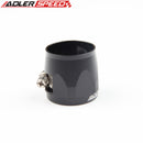 US SHIP 2PCS Aluminum -14AN AN14 14AN HEX Finishers Fuel Oil Hose Clamp Black