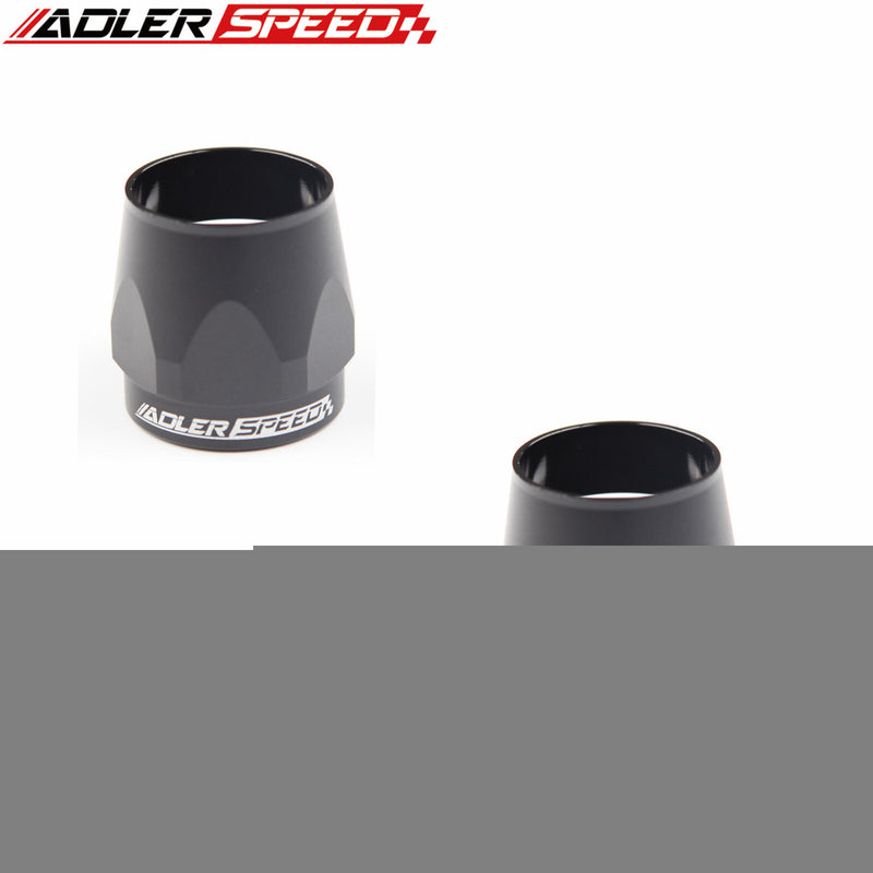 US STOCK 2PCS -16AN AN16 Aluminum HEX Finisher Clamp Hose Finishers Adapter