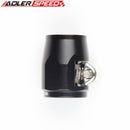 US SHIP ADLERSPEED 2PCS -7AN AN7 Fuel Hose Clamp Finisher HEX Finishers Aluminum Black