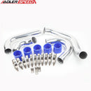 US SHIP ! Turbo Intercooler Aluminum Pipe Piping & Hose & Clamps Fits For Toyota JZX110