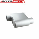 US SHIP ! Racing Performance 2.5" Inlet /Outlet Offset Single Chamber Muffer Silencer