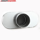 US SHIP ! Performance 3" Inlet/Outlet Center Exhaust Oval Single Chamber Muffer Silencer