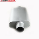 US SHIP ! High Performance 2.5" Inlet/Outlet Center Exhaust Chamber Muffler Silencer