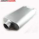 USA STOCK  3" Center Inlet 2.5" Dual Outlet Racing Performance Exhaust Muffler Silencer