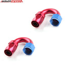 US SHIP ! ADLERSPEED 2PCS -16AN AN16 180 Degree Swivel Fuel Oil Hose End Fitting Adapter