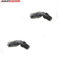 US SHIP ! ADLERSPEED 2pcs -10AN AN10 To 1/2" NPT Swivel Hose End Fuel Fitting Adapter Black