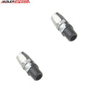 US SHIP ! ADLERSPEED  2PCS 8AN AN-8 To 1/4" NPT Swivel Hose End Straight Fitting Adapter Black