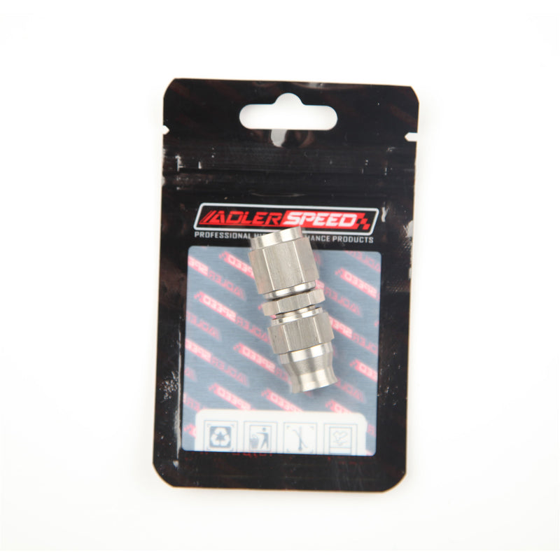 US SHIP ! ADLERSPEED Stainless Steel 4AN AN4 Straight Thread Female Hose End Brake Fitting Adapter