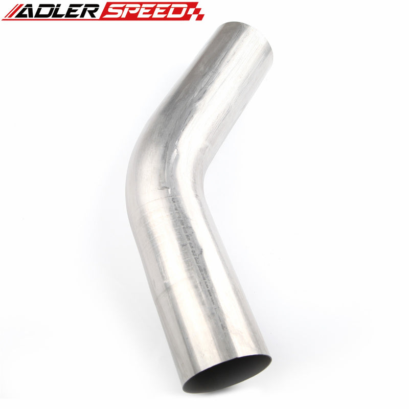 US SHIP !  409 Stainless Steel 3.5" OD 45 Degree Elbow Exhaust Mandrel Bend Pipe
