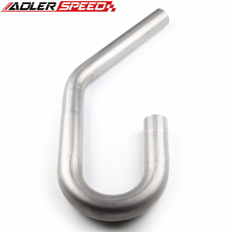 US SHIP !  2.25" 2-1/4" 180 + 45 Degree U J Combo Exhaust Mandrel Bend 409 Stainless Steel