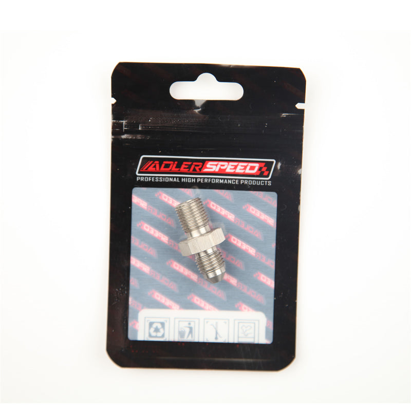 US SHIP ! ADLERSPEED Stainless Steel 3AN AN-3 To M10 x 1.0 Metric Brake Fuel Fitting Adapter