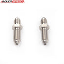 US SHIP ! 2PCS Stainless Steel AN3 3AN to -3AN Male Straight Bulkhead Fuel Fitting