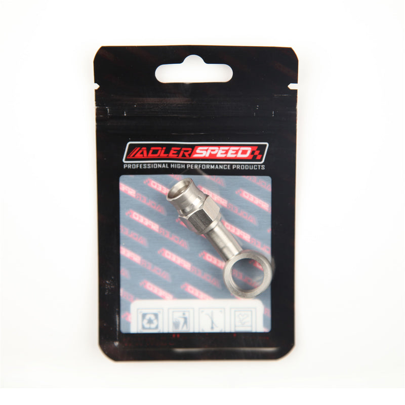 US SHIP ! ADLERSPEED Stainless Steel Banjo Bolt -3AN AN3 20 Deg To 10.2mm (3/8") Hose End Adapter