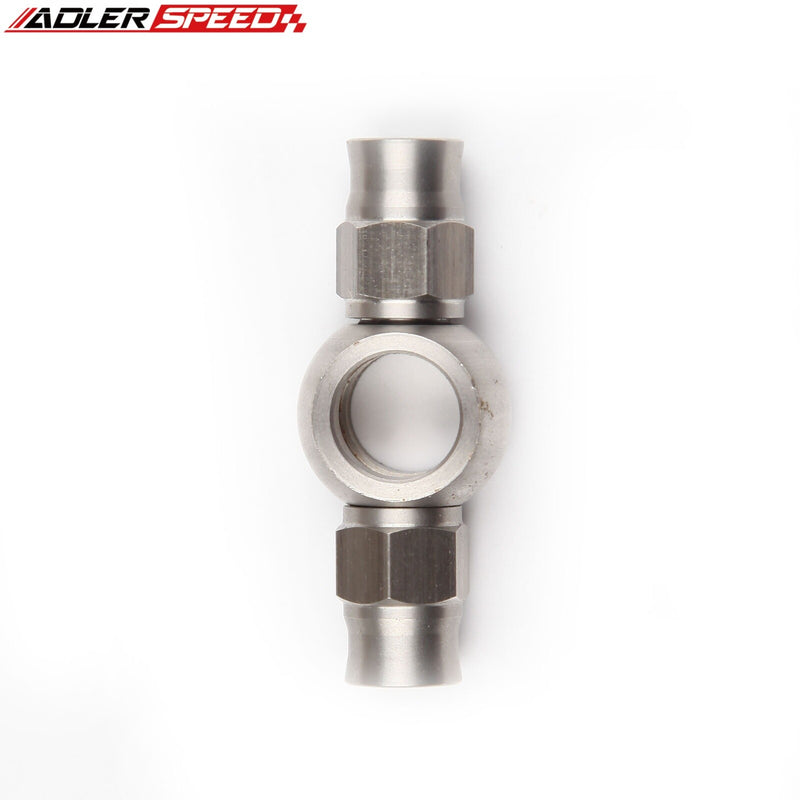 US SHIP ! 2PCS 11.2mm (7/16") Stainless Steel Banjo To Double End AN3 Hose Fitting