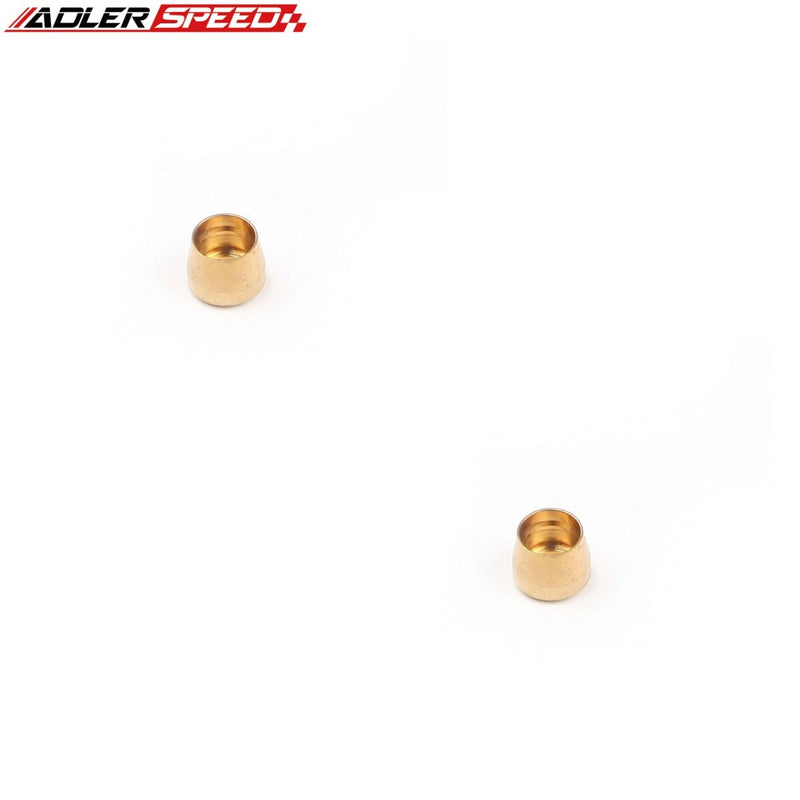 US SHIP !  ADLERSPEED 2PCS -3AN 3AN AN-3 Brass Olive Inserts Adapter Fitting Adaptor