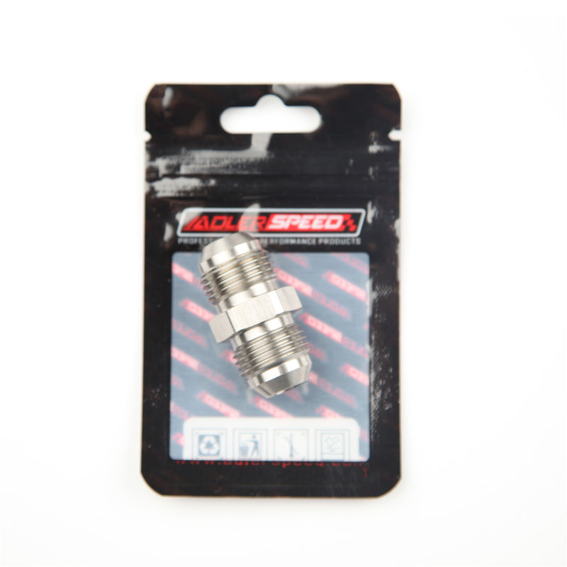 US SHIP ! ADLERSPEED -8AN AN8 To 8AN AN-8 Stainless Steel Straight Male Union Fitting Adapter