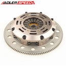 US SHIP ! ADLERSPEED Sprung Twin Disc Clutch Kit + Flywheel Medium For Mitsubishi Evo X 4B11T 08-14 Medium