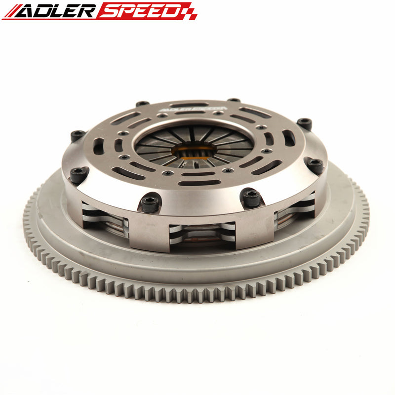 ADLERSPEED SPRUNG TWIN DISC CLUTCH & FLYWHEEL KIT STANDARD FOR SR20DET SILVIA 240SX 200SX S13 S14