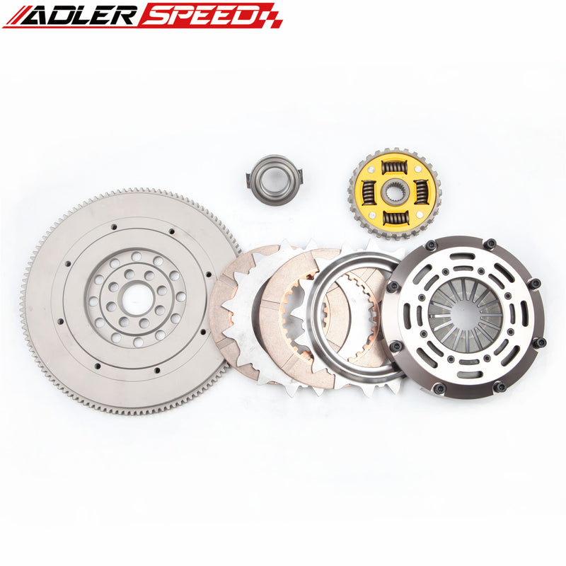 ADLERSPEED RACEING / STREET CLUTCH TWIN DISC FLYWHEEL KIT for 05-10 SCION tC xB 2.4L 2AZ-FE STANDARD