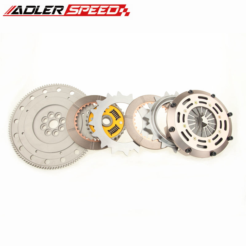 US SHIP ! SPRUNG CLUTCH TWIN DISC + MEDIUM FLYWHEEL FITS HONDA ACURA B-SERIES B16 B18 B20 MEDIUM