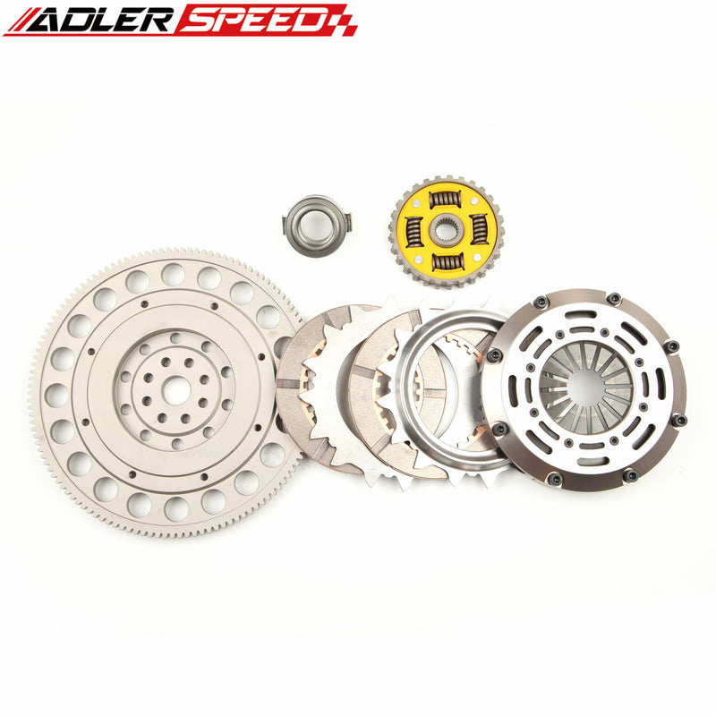 ADLERSPEED SPRUNG CLUTCH TWIN DISC KIT FOR IMPREZA FORESTER BAJA LEGACY OUTBACK 2.5L MEDIUM
