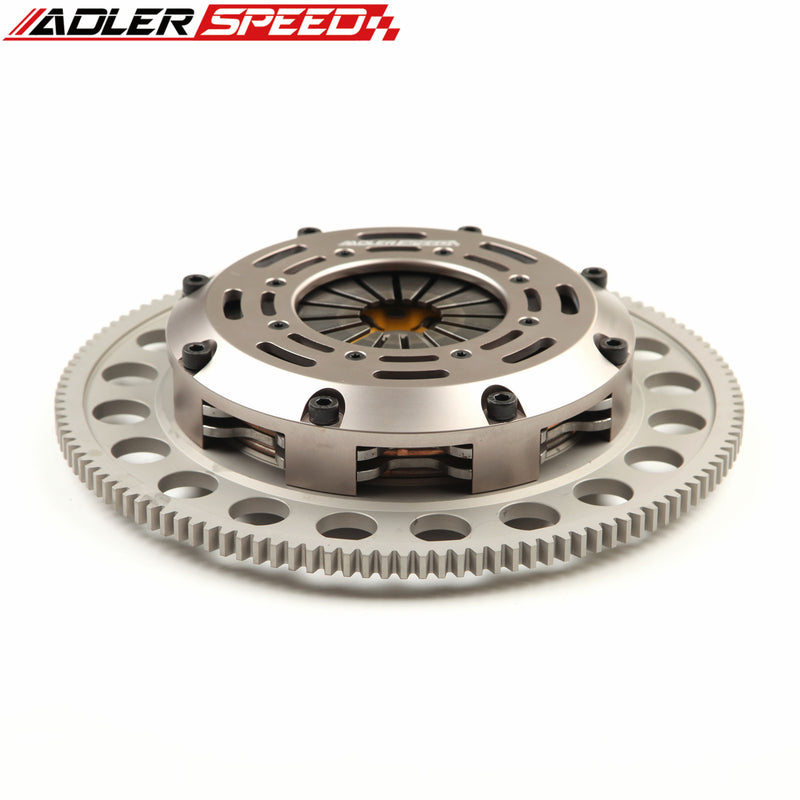 ADLERSPEED SPRUNG CLUTCH TWIN DISC KIT FOR IMPREZA FORESTER BAJA LEGACY OUTBACK 2.5L MEDIUM