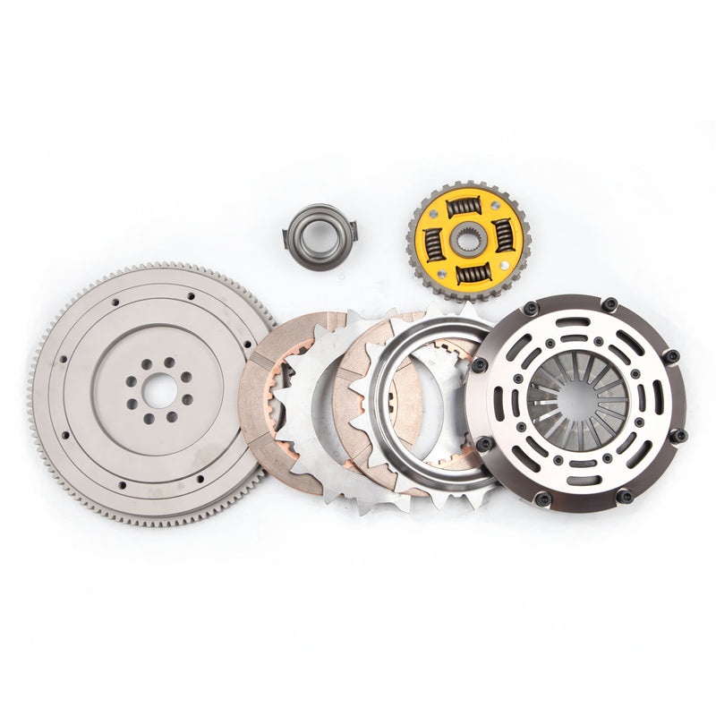 Sprung Clutch Twin Disc Kit & Flywheel For 1998-2008 TOYOTA COROLLA 1.8L 5-SPEED