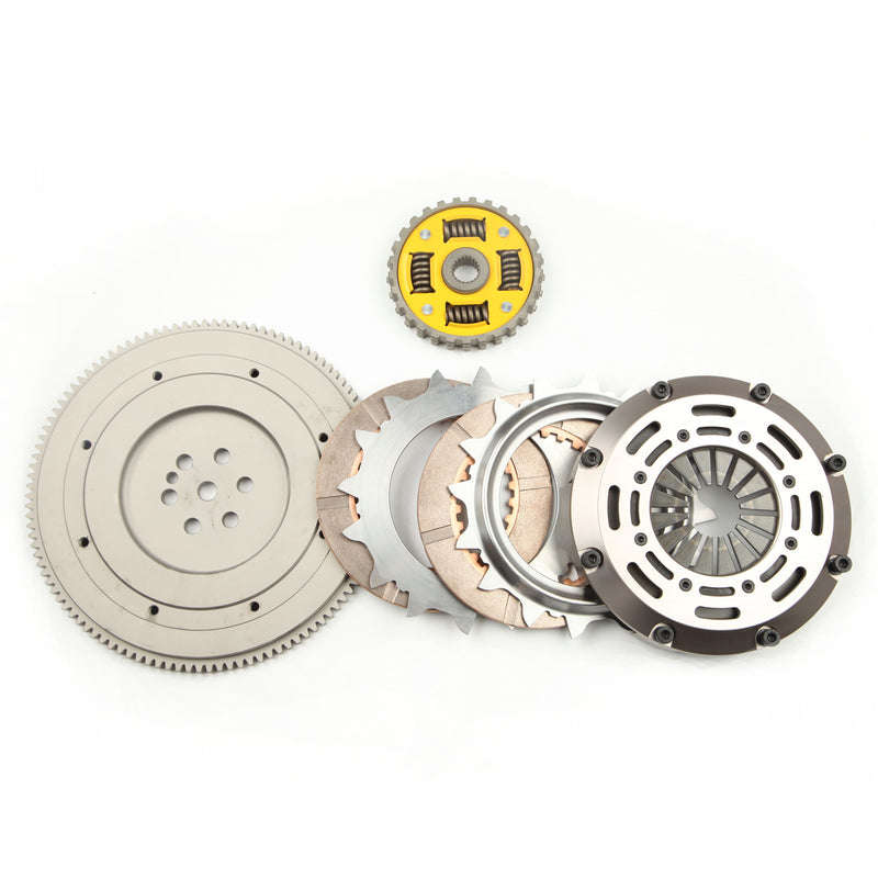 ADLERSPEED SPRUNG CLUTCH TWIN DISC KIT STANDARD FOR 1990-92 ECLIPSE TALON GST TSI 2.0L FWD