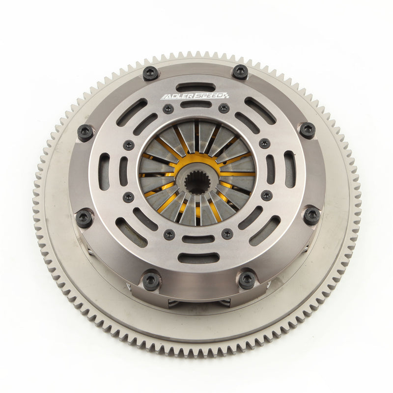 ADLERSPEED SPRUNG CLUTCH TWIN DISC KIT STANDARD FOR 1990-92 ECLIPSE TALON GST TSI 2.0L FWD