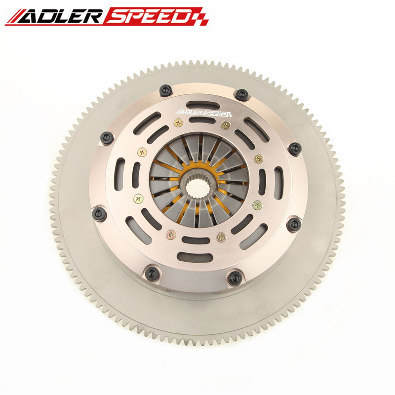 US SHIP ! SPRUNG TWIN DISC CLUTCH + STANDARD FLYWHEEL FOR ACURA RSX HONDA CIVIC SI K20 K24 K-SERIES