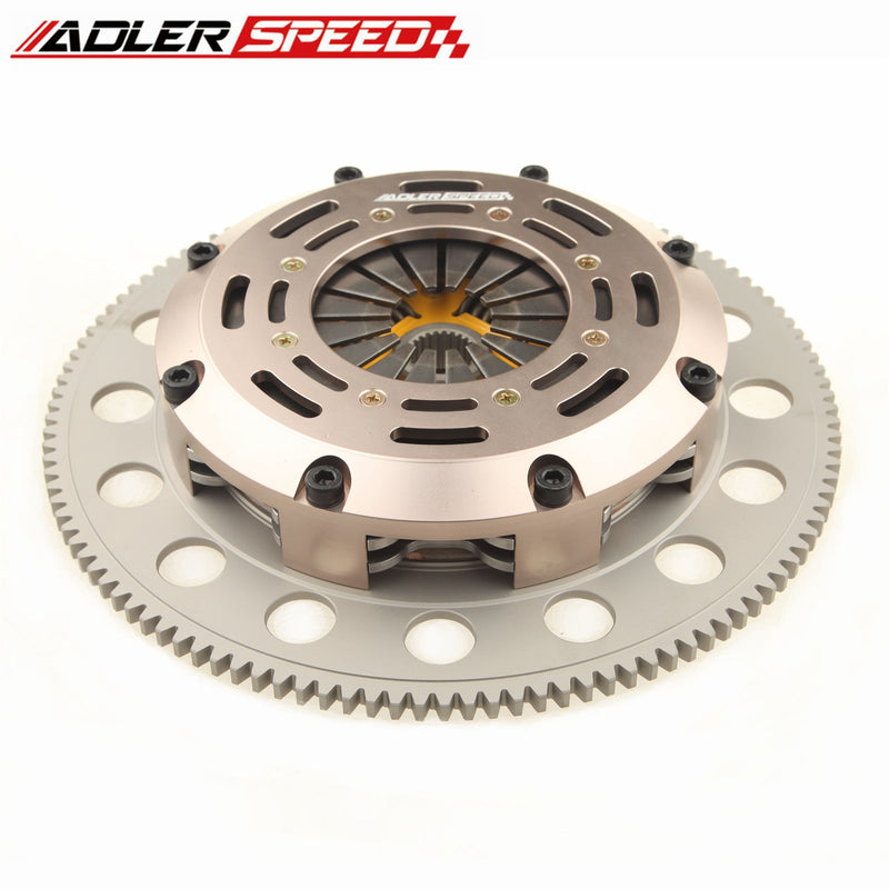 US SHIP ! Sprung Clutch Twin Disc + Medium Flywheel Fits Acura RSX Honda Civic Si K20 K24 K-series