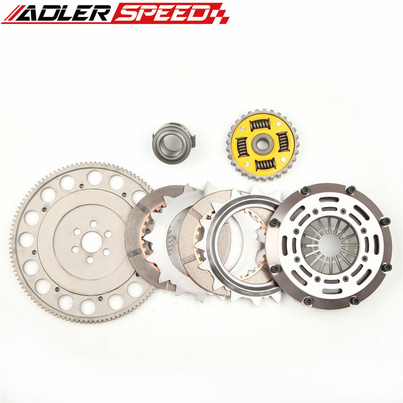 ADLERSPEED Sprung Clutch Twin Disc kit & Flywheel For Honda GE6 GE8 GK5 Medium