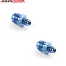 US SHIP ! ADLERSPEED 2PCS Aluminum AN-10 AN10 To AN-6 6AN Straight Reducer Adapter Fitting Blue