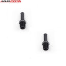 US SHIP ! ADLERSPEED 2PCS Aluminum 1/2-14 NPT To 15.6mm Barb Fuel Fitting Adapter Black US