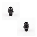 US SHIP ! ADLERSPEED 2PCS -10AN 10AN To 3/8'' Inch NPT Straight Adapter Fitting Adaptor Black