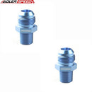 US SHIP ! 2PCS -12AN Male Flare To 1/2'' NPT Straight Aluminum Fuel Hose Fitting Adapter