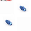 US SHIP ADLERSPEED 2PCS -4AN AN4 To M8 x 1.0mm Straight Male Flare Fuel Oil Fitting Adapter