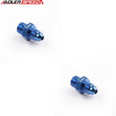 US SHIP ! ADLERSPEED 2PCS -4AN AN4 Male Flare To M12 x 1.5mm Straight Fuel Fitting Adapter Blue