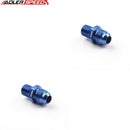 US SHIP ! ADLERSPEED 2PCS AN8 AN-8 Male To M16 x 1.5mm Aluminum Straight Fitting Adapter Blue