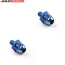 US SHIP ! ADLERSPEED 2PCS -8AN AN8 Male Flare To M10x 1.25 Metric Straight Fuel Fitting Blue