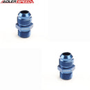US SHIP ! ADLERSPEED 2PCS 10AN AN-10 Male To M18 x 1.5 Metric Straight Fuel Oil Fitting Aluminum Blue