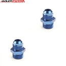 US SHIP ! ADLERSPEED 2PCS AN10 -10AN Male To M24 x 1.5 Metric Aluminum Straight Fitting Adapter Blue