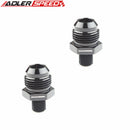 US SHIP ! ADLERSPEED 2PCS -12AN AN12 Male To M12 x1.5 Straight Fuel Fitting Adapter Aluminum Black