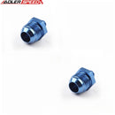US SHIP ! ADLERSPEED 2PCS -12AN AN12 Male Flare To M12x1.5 Straight Fitting Adapter Aluminum Blue